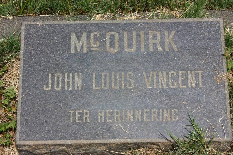 McQUIRK John Louis Vincent