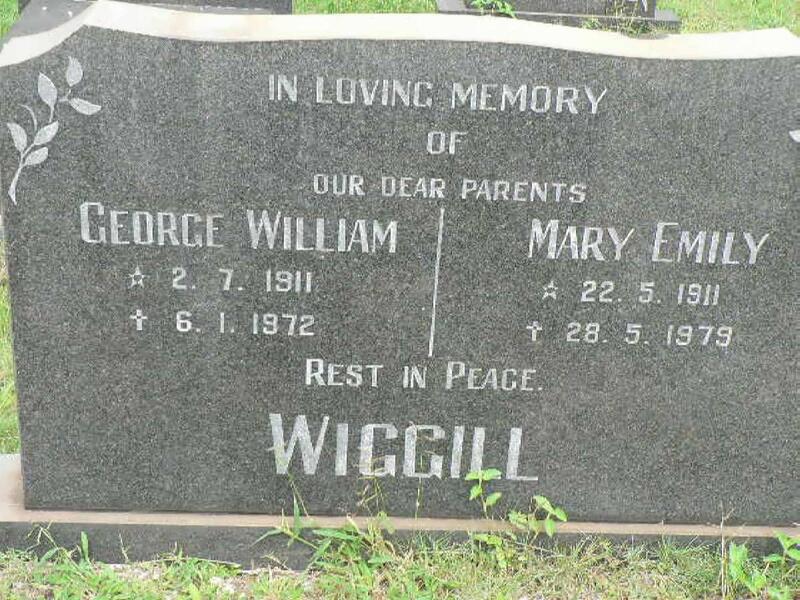 WIGGILL George William 1911-1972 & Mary Emily 1911-1979