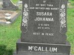 McCALLUM Susara Johanna 1924-1975