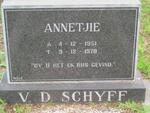 SCHYFF Annetjie, v.d. 1951-1978