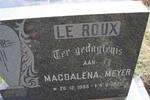 ROUX Magdalena, le nee MEYER 1895-1971