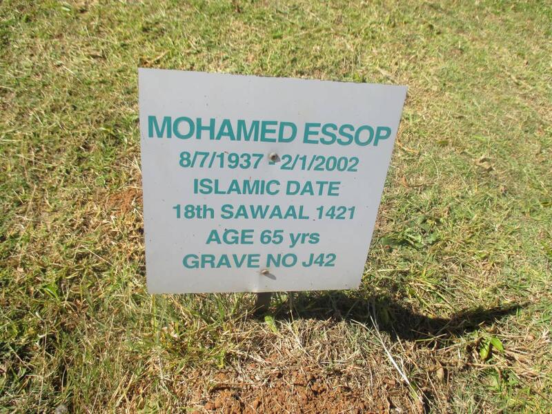 ESSOP Mohamed 1937-2002