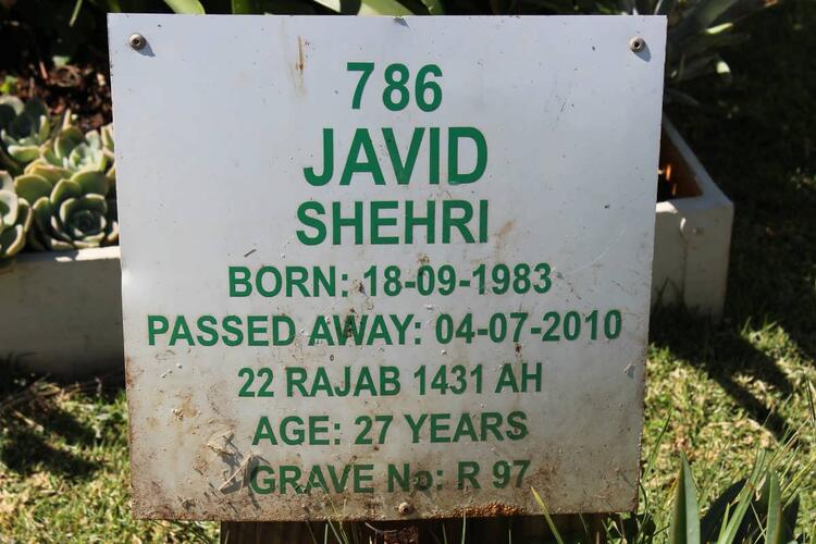 SHEHRI Javid 1983-2010