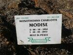 MODISE Mosothoana Charlotte 1954-2012
