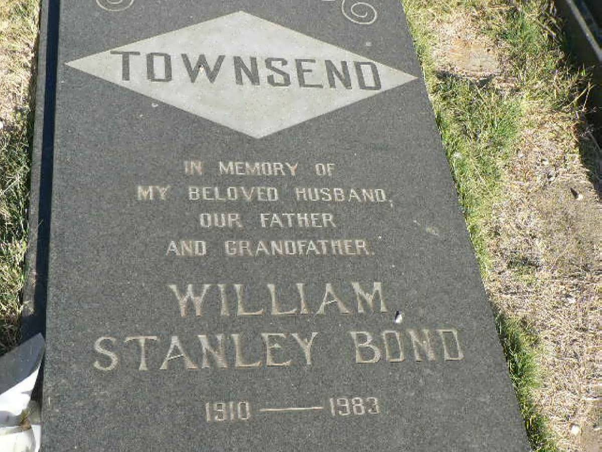 TOWNSEND William Stanley Bond 1910-1983