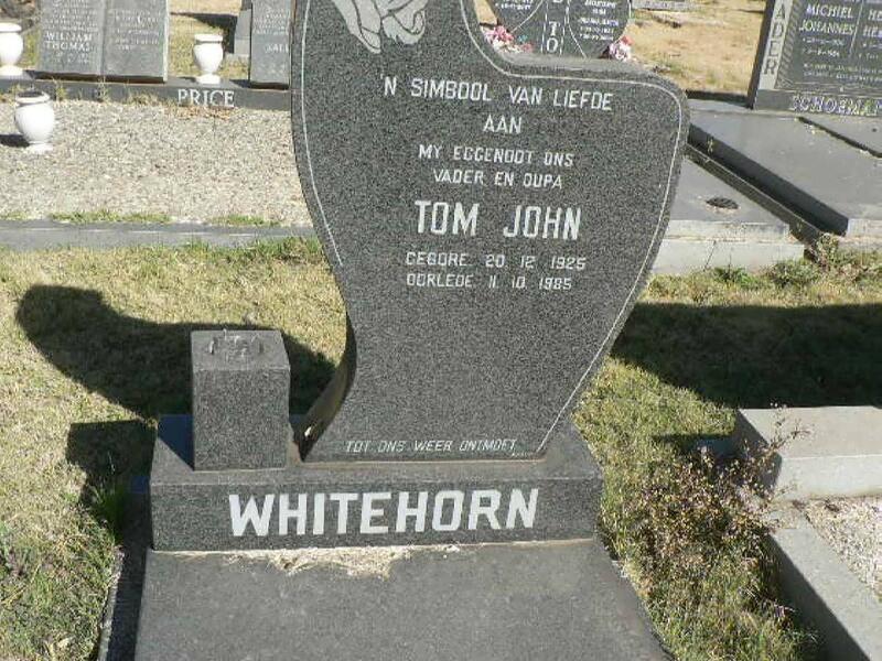 WHITEHORN Tom John 1925-1985