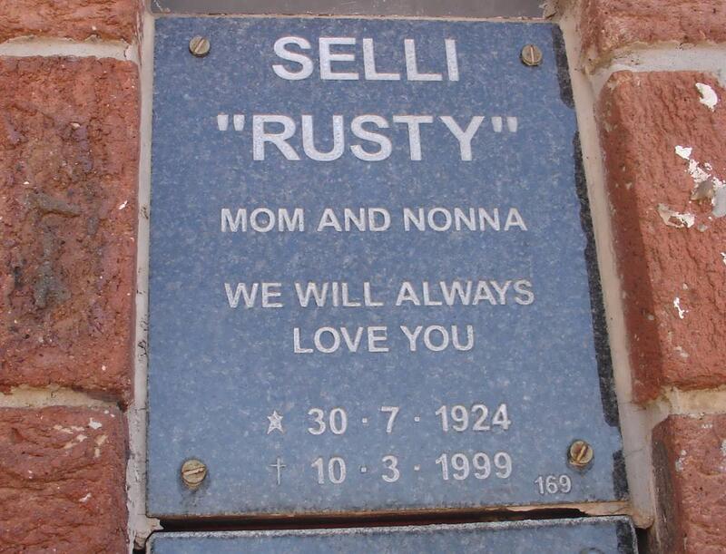 SELLI Rusty 1924-1999
