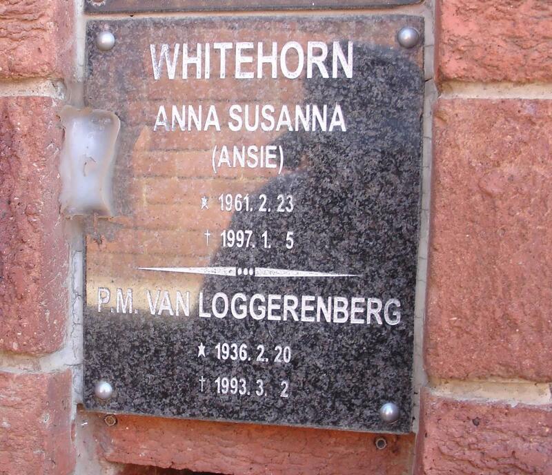 WHITEHORN Anna Susanna 1961-1997