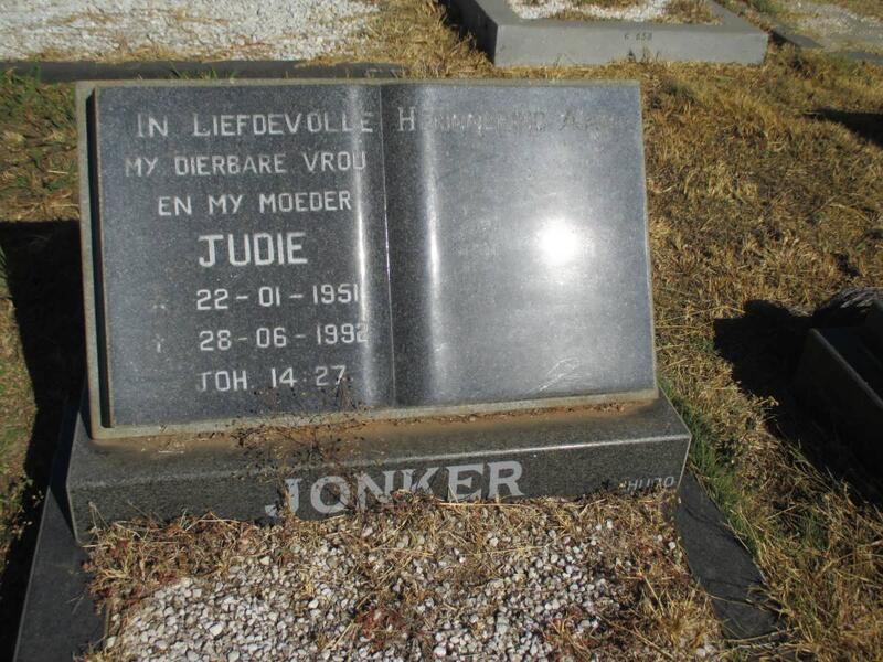 JONKER Judie 1951-1992