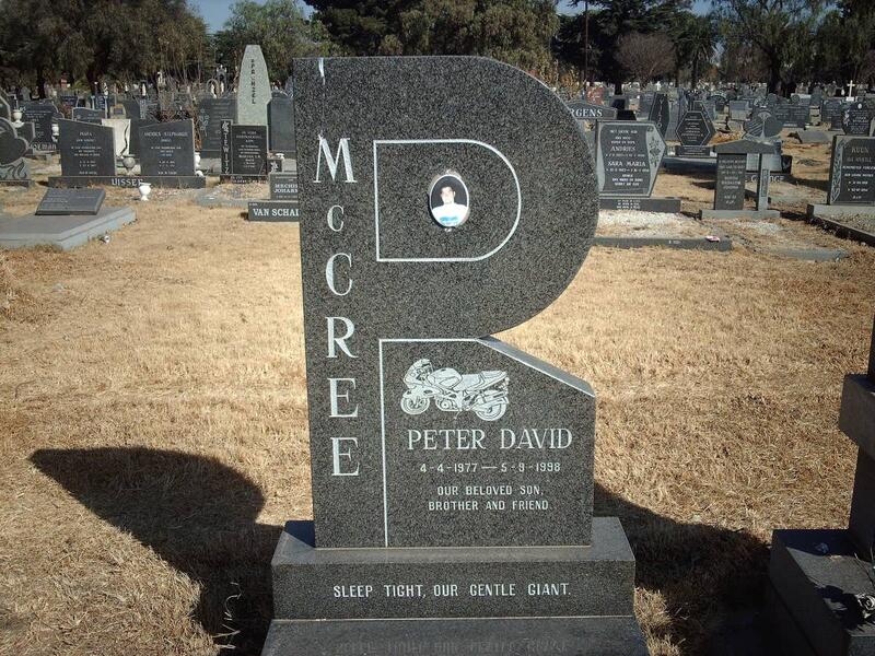 McCREE Peter David 1977-1998