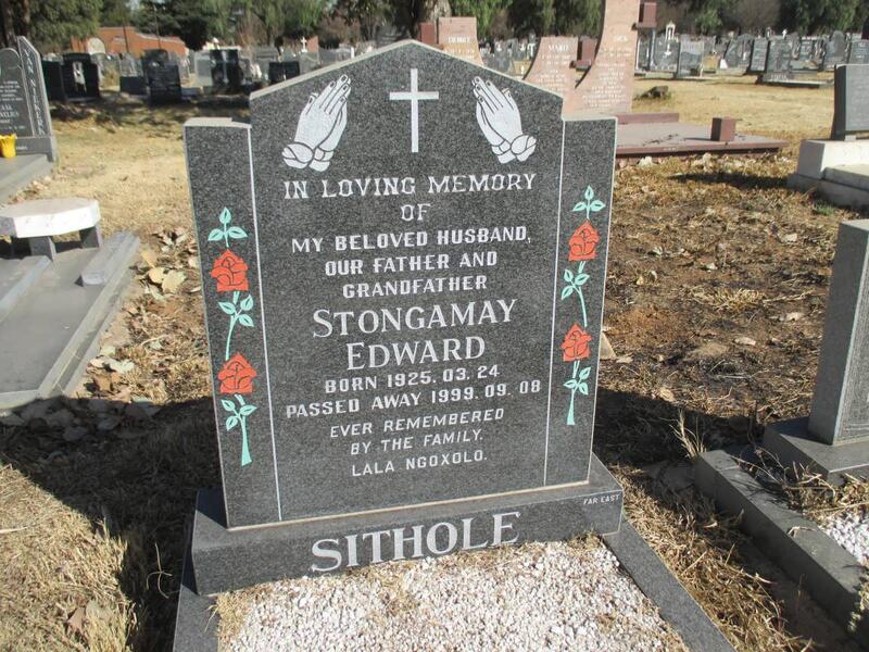 SITHOLE Strongamay Edward 1925-1999