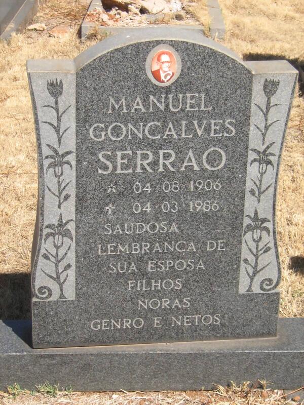 SERRAO Manuel Goncalves 1906-1986