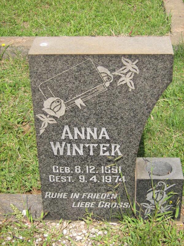 WINTER Anna 1891-1974