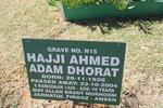DHORAT Hajji Ahmed Adam 1928-2004
