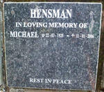 HENSMAN Michael 1925-2006
