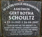 SCHOULTZ Gert Botha 1943-2007