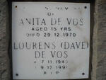 VOS Lourens, de 1945-1991 :: DE VOS Anita -1970