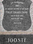 JOOSTE Philip Eduard Faure 1905-1950