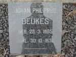 BEUKES Johan Philippus 1865-1936
