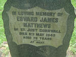 MATTHEWS Edward James -1940