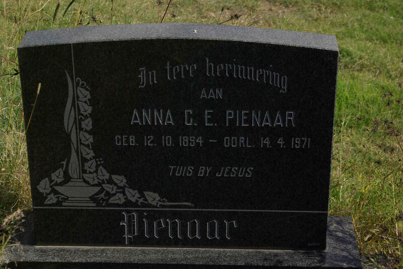 PIENAAR Anna C.E. 1894-1971