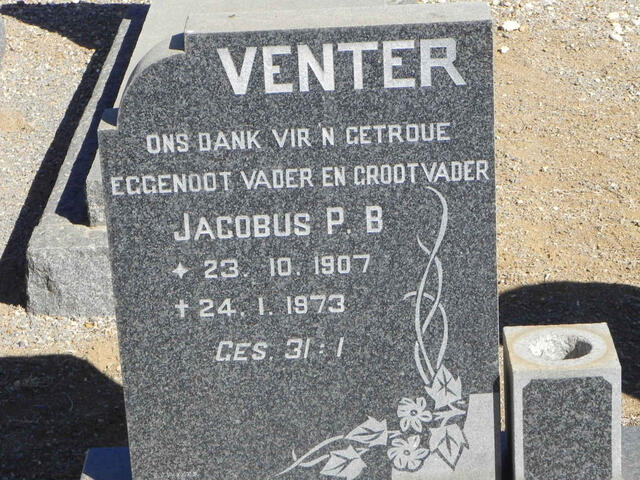 VENTER Jacobus P.B. 1907-1973