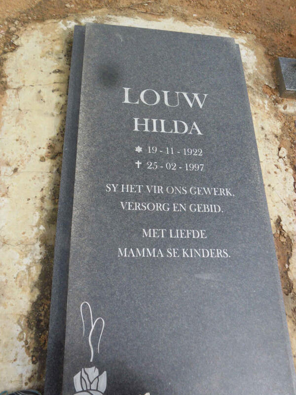 LOUW Hilda 1922-1997