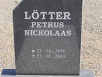 LÖTTER Petrus Nickolaas 1954-2009