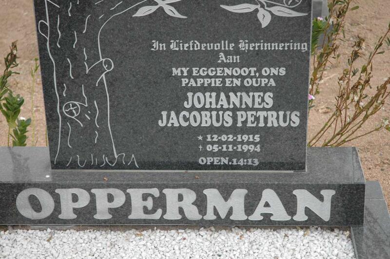 OPPERMAN Johannes Jacobus Petrus 1915-1994