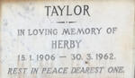 TAYLOR Herby 1906-1962
