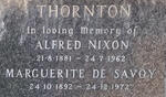 THORNTON Alfred Nixon 1881-1962 & Marguerite DE SAVOY 1892-1972