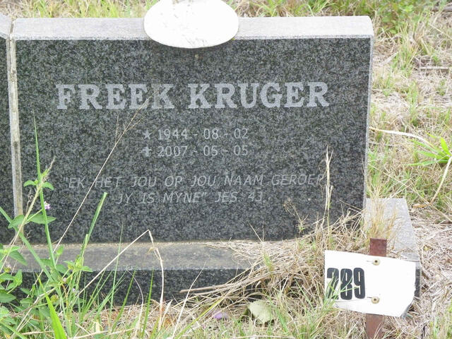 KRUGER Freek 1944-2007