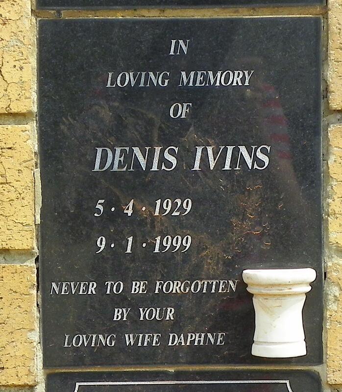IVINS Denis 1929-1999