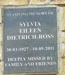 ROSS Sylvia Eileen, DIETRICH 1927-2011