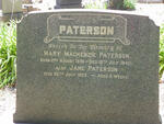 PATERSON Mary Mackenzie 1896-1940 :: PATERSON Jane -1929