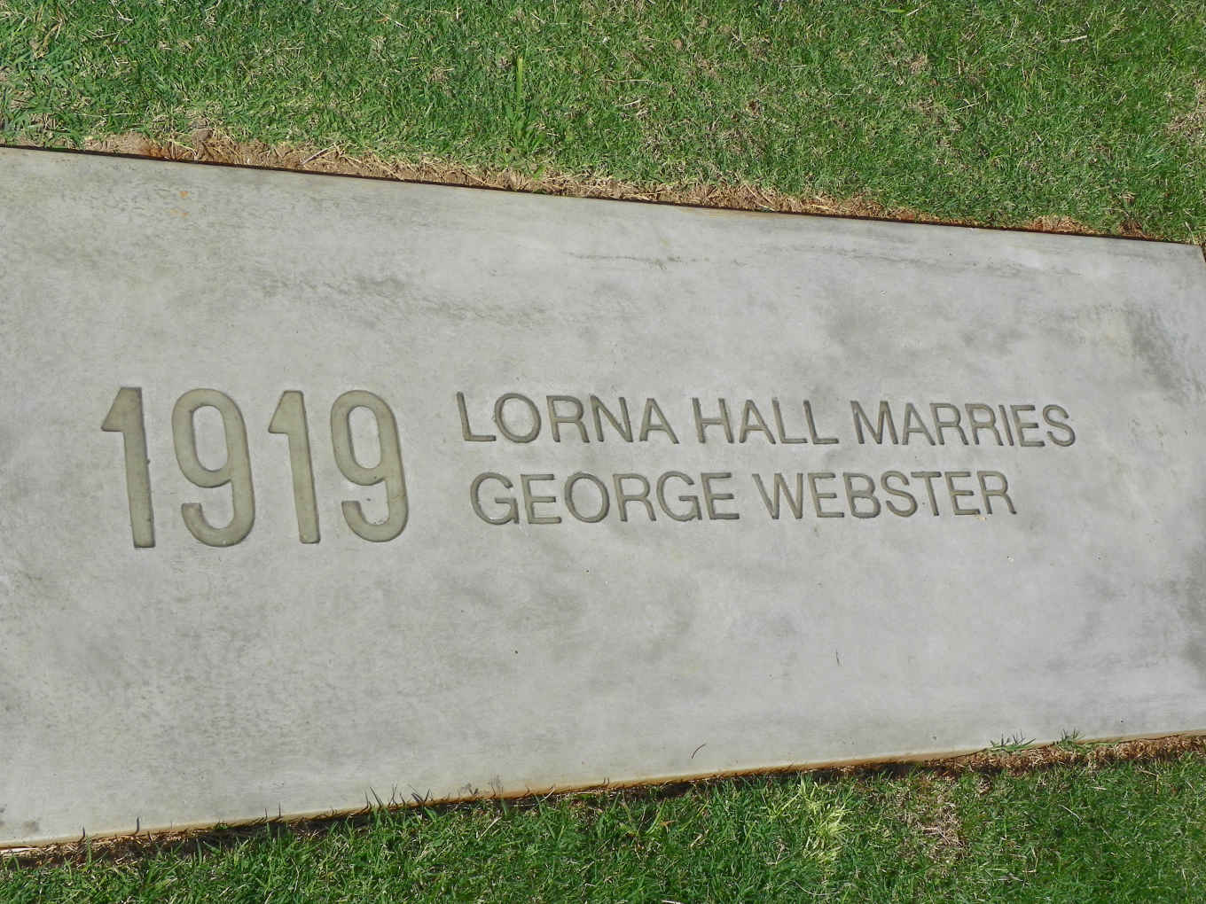 09. Lorna HALL marries George WEBSTER 1919