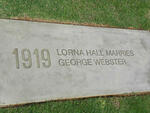 09. Lorna HALL marries George WEBSTER 1919