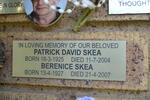 SKEA Patrick David 1925-2004 & Berenice 1927-2007