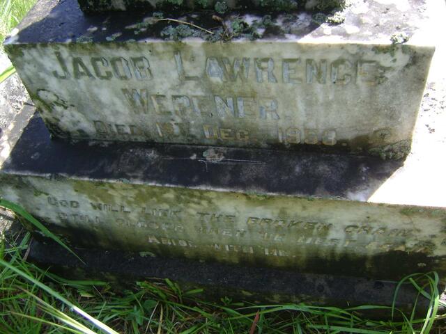 WEPENER Jacob Lawrence -1953 :: WEPENER Annie Susan -1945