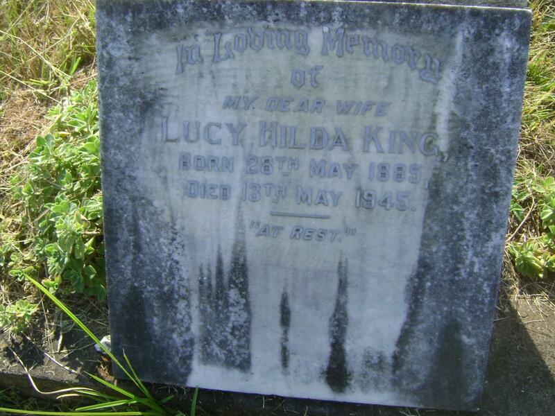 KING Lucy Hilda 1885-1945