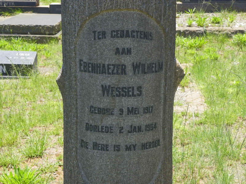 WESSELS Ebenhaezer Wilhelm 1917-1954
