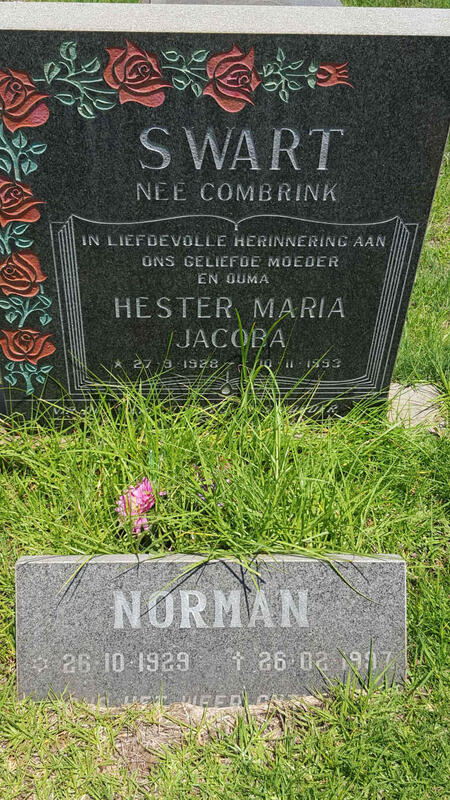 SWART Norman 1929-1997 & Hester Maria Jacoba COMBRINK 1928-1993