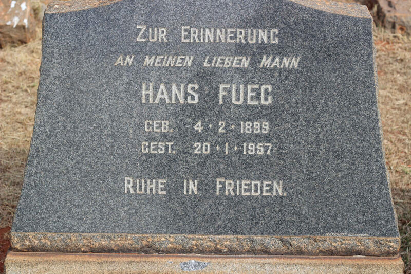 FUEG Hans 1899-1957