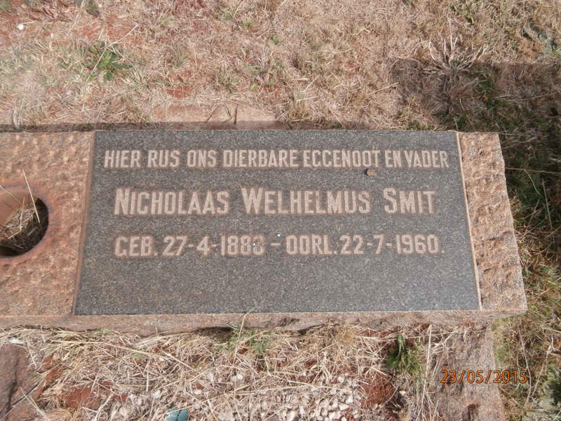 SMIT Nicholaas Wilhelmus 188?-1960