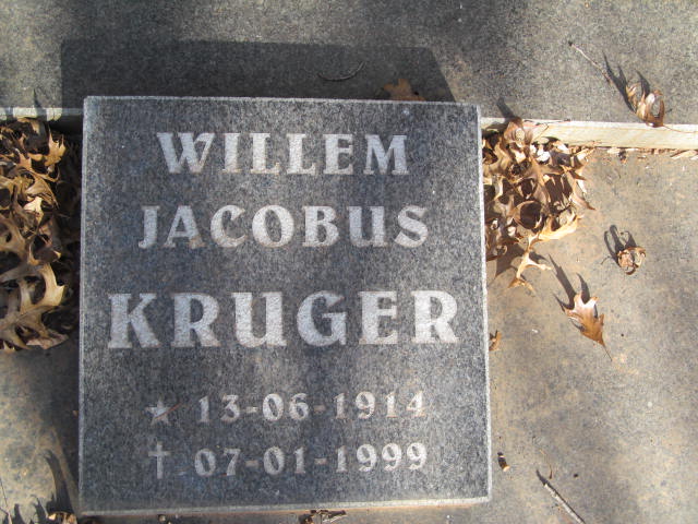 KRUGER Willem Jacobus 1914-1999