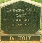 TOIT Catharina Maria, du nee BREET 1905-1975
