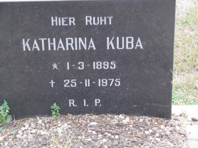 KUBA Katharina 1895-1975