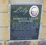 ROSSOUW Dorothy Lilian 1943-2011