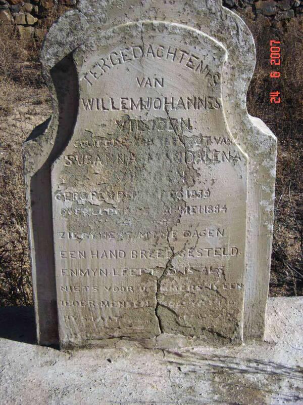 VILJOEN Willem Johannes 1839-1884