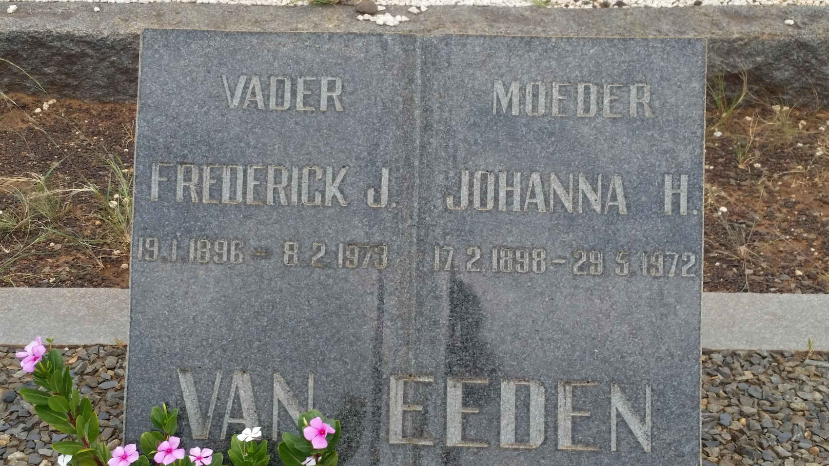 EEDEN Gert J., van 1896-1973 & Johanna H. 1898-1972